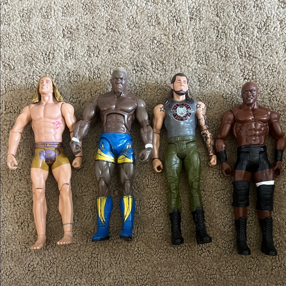 Set of Four WWE Action Figures